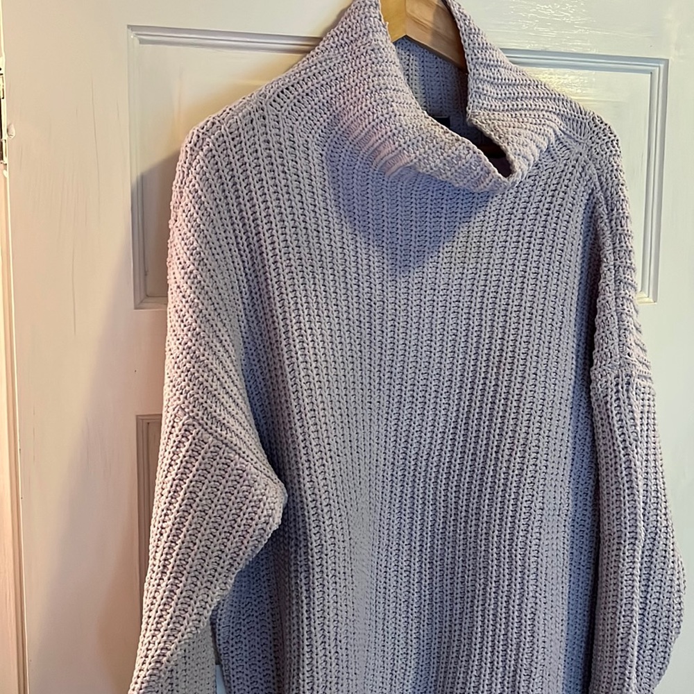 Aerie knit purple sweater